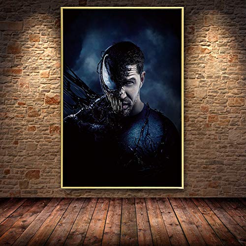 PLjVU Escuela de útiles Escolares Halloween-Póster héroe óleo sobre Lienzo Carteles e Impresiones Cuadros Sala de Estar Imagen Mural-Sin marco50X70cm