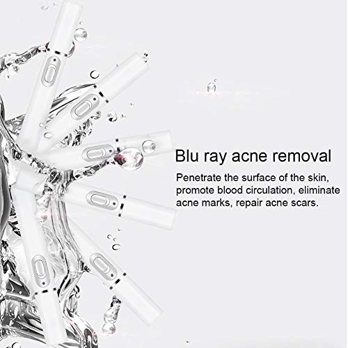 Pluma de terapia de luz antiacné para rostro: tratamiento de espinillas, tratamiento de manchas de acné, máquina de belleza para reparación de lápiz de eliminación de acné, luz azul electrónica, apto