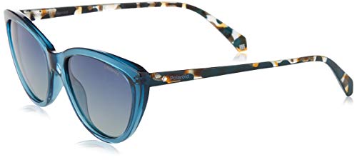 Polaroid PLD 4080/S gafas de sol, Azul Oscuro - Cristal Habana, 55 para Mujer