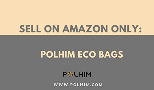 POLHIM-Bolsa Tela 100% Algodón Biodegradable,Lavable,Reutilizable-Asas Largas de 70cm.Para Ropa,Manualidades,Alimentos,Verduras,ir de Paseo y Uso Diario.Medidas 38x42cm,Densidad 145gr/m2,Color Natural
