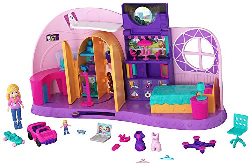 Polly Pocket Habitación Polly-Transformación, casa de muñecas (Mattel FRY98) , color/modelo surtido