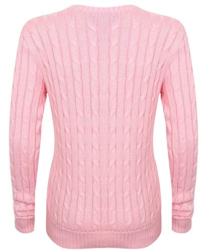 Polo Ralph Lauren - Polo de algodón con cuello en V (talla XS), color rosa