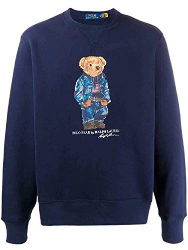 Polo Ralph Lauren Sudadera Teddy Marino Hombre x-Large Azul