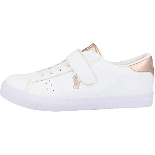 Polo Ralph Lauren Theron PS C Blanco/Rosa (White/Rose Metallic) Tumbled 31 EU