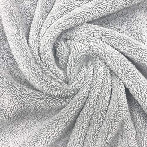 Polyte - Toalla para la Cara de Microfibra superabsorbente antipelusa - Gris - 33 x 33 cm - Pack de 6