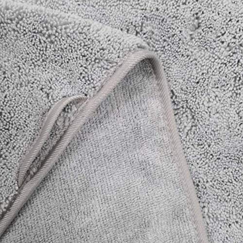 Polyte - Toalla para la Cara de Microfibra superabsorbente antipelusa - Gris - 33 x 33 cm - Pack de 6