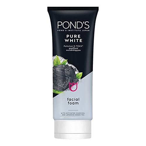 Pond's Pure White Deep Cleansing Brightening Facial Foam with Activated Carbon + Vitamin B3 (50 Grams) by Pond's
