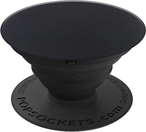 Popsockets - Soporte y Agarre (No Intercambiable) para Teléfonos Móviles y Tabletas - Black