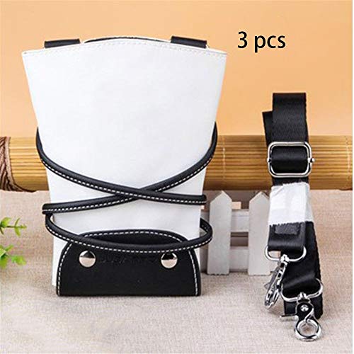 Porta Bolso Peluquería 3 PCS tijeras de peluquería bolso de la correa Herramientas Tijeras de peluquería Peine titular bolsa Kit de herramientas de almacenamiento Salón del recorrido del bolso para pi
