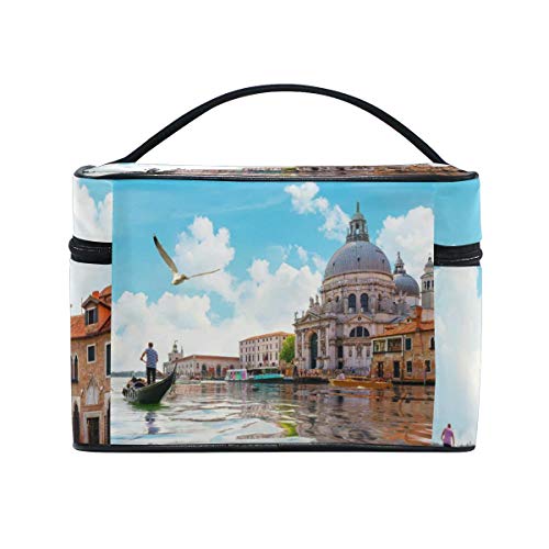 Portable Hanging Large Makeup Travel Bag Waterproof Toiletry Organizer Cosmetic Bag The Gand Canal In Venice