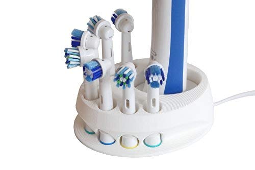 Portacepillos de dientes compatible con Oral-B fabricado en Alemania 3d de Impreso para 7 Cepillos