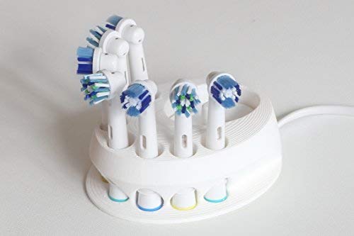 Portacepillos de dientes compatible con Oral-B fabricado en Alemania 3d de Impreso para 7 Cepillos