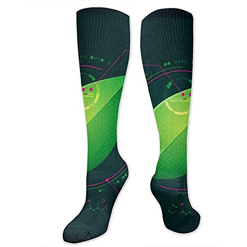 PPPPPRussell Novelty Socks Calze alte al ginocchio Biology Lab Calze a compressione Sport Calze sportive Calze a tubo Calze lunghe Calze regalo personalizzate personalizzate per uomo Donna