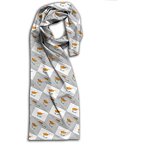 PQU Awesome Hombre Bufanda,Chipre Bandera 3D Arte Patrón Bufandas Largas Bufandas Únicas Para Adultos Para Gimnasio Escalada Camping