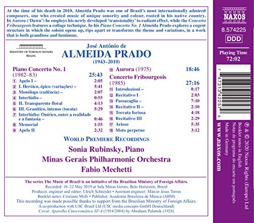 Prado, J.A.R. de A: Piano Concerto No. 1/ Aurora/ Concerto Fribourgeois