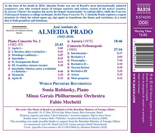 Prado, J.A.R. de A: Piano Concerto No. 1/ Aurora/ Concerto Fribourgeois