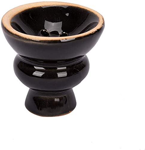 Pre&Mium Cachimba Pipa de Agua Shisha Hookah 55 cm 2 Manguera Cachimba Narguile agua tubo vidrio fumar negro (Shisha)