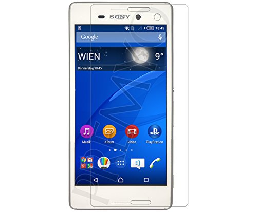 PREMYO 2 Piezas Cristal Templado Protector de Pantalla Compatible con Sony Xperia M4 Aqua Dureza 9H Bordes 2,5D Sin Burbujas contra Arañazos