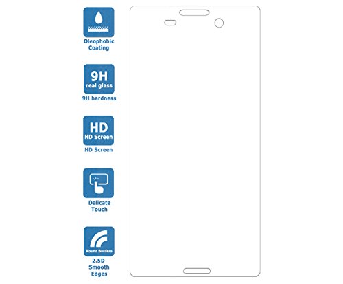 PREMYO 2 Piezas Cristal Templado Protector de Pantalla Compatible con Sony Xperia M4 Aqua Dureza 9H Bordes 2,5D Sin Burbujas contra Arañazos
