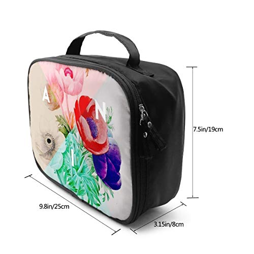 Pretty Botanicals Professhional - Neceser Grande para Maquillaje, Resistente al Agua, Organizador de artículos de tocador, Bolsa de cosméticos para Hombres y Mujeres