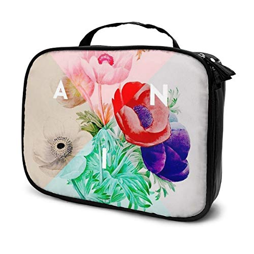 Pretty Botanicals Professhional - Neceser Grande para Maquillaje, Resistente al Agua, Organizador de artículos de tocador, Bolsa de cosméticos para Hombres y Mujeres