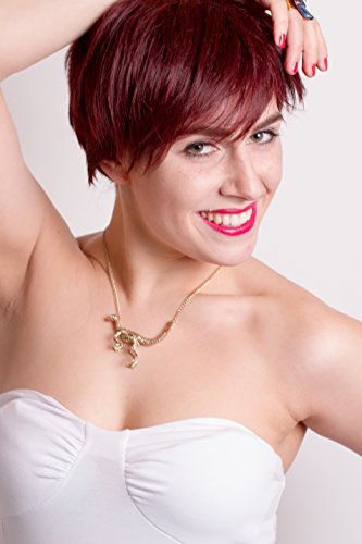 Prettyland C710-30cm Peluca estructurada en color rojo vino oscuro en capas y de Corte a la moda