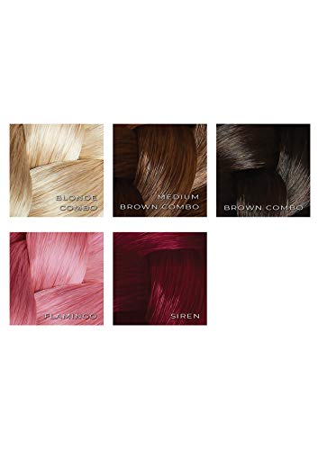 PRETTYPARTY - Extensiones de pelo con diseño de amapola, color rubio