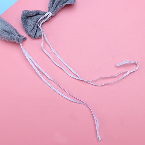 PRETYZOOM 3pcs Disfraz de Elefante para Niños Conjunto de Diadema con Orejas Animal Cola y Pajarita Traje de Costume para Fiesta Carnaval