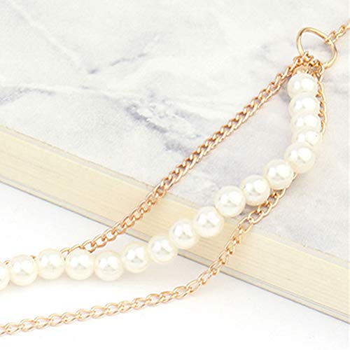 Princesa corona Tiara de la boda 2 Unids Hairband Cadena Bohemia Joyería Tocado de La Cadena de la Hoja Hairband Cadena perla real Corona decoraciones de la cadena del tocado