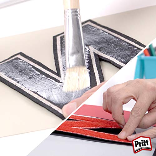 Pritt Cola Blanca, pegamento líquido blanco para casa o como material escolar, cola universal segura para los niños, cola vinílica blanca para múltiples materiales, 1 kg