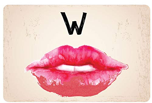 Pro Image Letreros de puerta de baño de baño retro, bigote de hombre y labios de mujer/mujer Diseño fresco para bares, tiendas o restaurantes de 6 pulgadas x 9 pulgadas