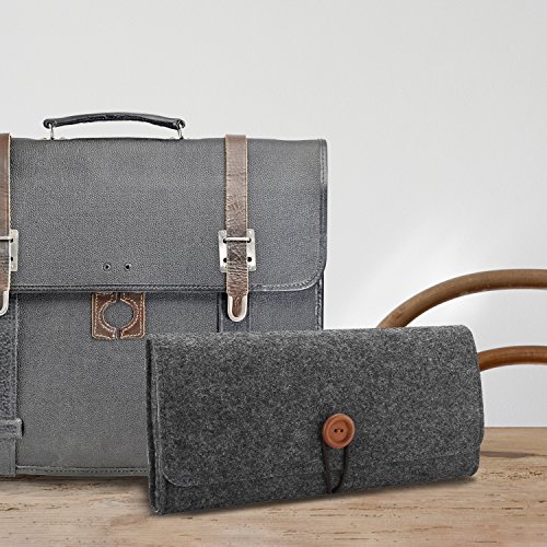 ProCase Funda de Viaje para Nintendo Switch Lite, Estuche Fieltro Portátil Ultra Delgado con 5 Puestos para Cartucho de Juego, Bolsa Protectora de Transporte para Nintendo Switch Lite 2019 –Negro