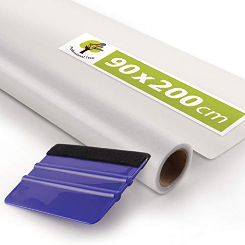 ProfessionalTree Vinilo Cristal Ventana Autoadhesivo – Pegatina Película Efecto Traslúcido Mate para Proteger tu Privacidad - Incluye alisador - Medida 90x200 cm (1 rollo)