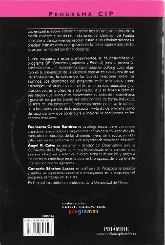 PROGRAMA CIP. Intervención psicoeducativa y tratamiento diferenciado del bullying: Concienciar, Informar y Prevenir (Ojos Solares - Programas)