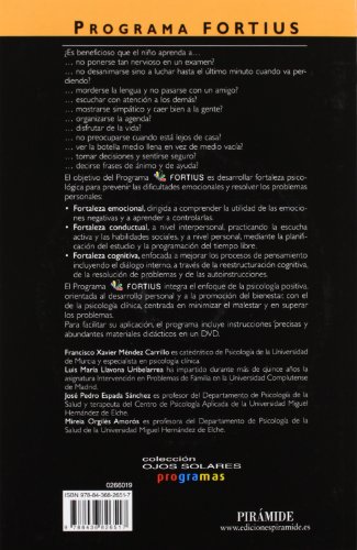 Programa FORTIUS: Fortaleza psicológica y prevención de las dificultades emocionales (Ojos Solares - Programas)
