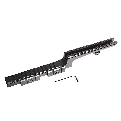 Promoción Aleación de Aluminio 20mm Weaver/Picatinny Rail Z-Tipo Rifle Rail Base del Montaje del Alcance con el Lado Off-Set Bi-Level Carry Handle