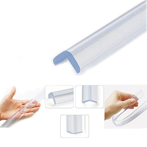Protector para Esquinas, Protector para Bordes, Protector Borde Anti-Golpe, Espuma Forma de L para Mesa Borde, anticolisión Tira para Seguridad Bebés y niños,Suave Protectores para Bordes,6m