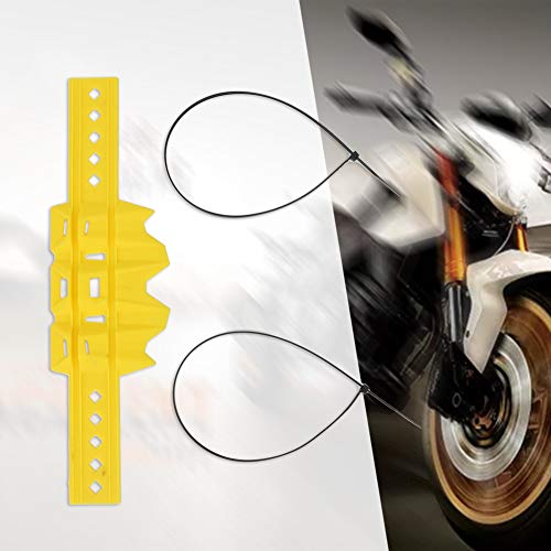 Protector térmico de tubo, silenciador de escape Protector de tubo Protector de calor Cubierta Silenciador Protector de tubo apto para Scooter R6 MT-09 ATV(Amarillo)