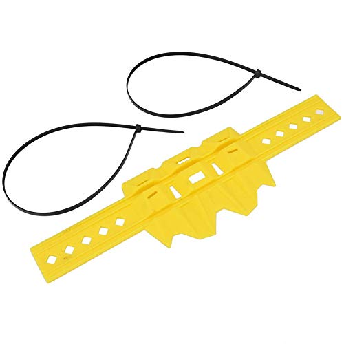 Protector térmico de tubo, silenciador de escape Protector de tubo Protector de calor Cubierta Silenciador Protector de tubo apto para Scooter R6 MT-09 ATV(Amarillo)