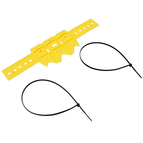 Protector térmico de tubo, silenciador de escape Protector de tubo Protector de calor Cubierta Silenciador Protector de tubo apto para Scooter R6 MT-09 ATV(Amarillo)