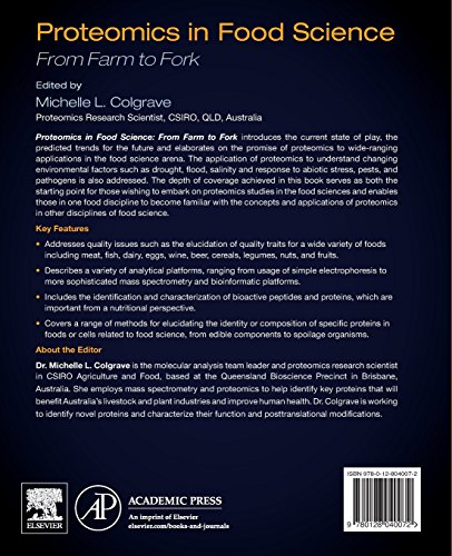 Proteomics in Food Science: From Farm to Fork