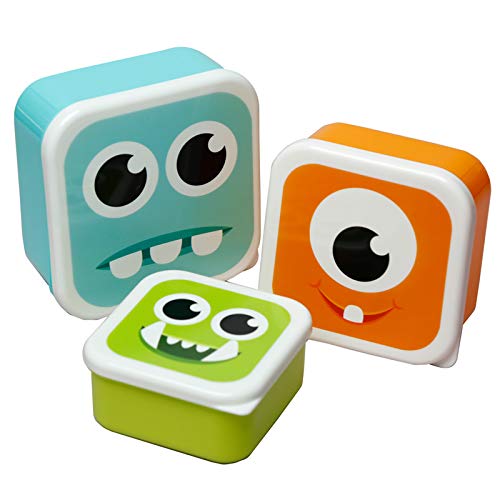 Puckator Monstarz - Juego de 3 fiambreras