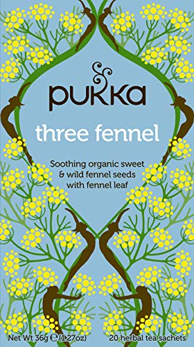 Pukka Herbs Organic Three Fennel Tea - Pack of 20 Sachets