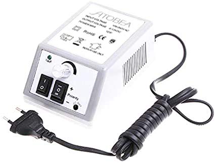 Pulidor Esmeril limas de uñas profesionales eléctricas Máquina lijadora Pedicura lijadora eléctrica con 6 Brocas Pulidor Broca y 150 bandas de lijado Torno para uñas para Manicura y Pedicura