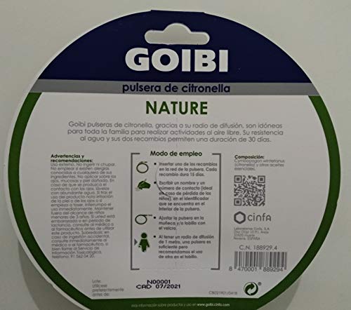 Pulsera antimosquitos Goibi de citronella balones