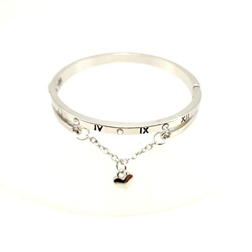 Pulsera Diseño Oro Rosa con Puño Abierto Pulseras De Titanio Brazaletes Pulsera De Joyería para Mujer Regalo De Pareja   Joyas B1119-S