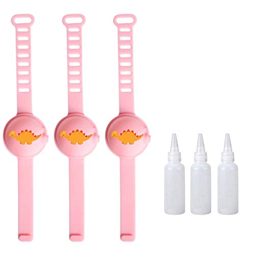 Pulsera Gel Hydroalcoolique, Pulsera Distributeur De Gel Hydroalcoolique, Dispensador De Pulsera De Gel Recargable Limpieza De Manos Usable Pequeños Apretones De Jabón Adecuado para La Escuela.