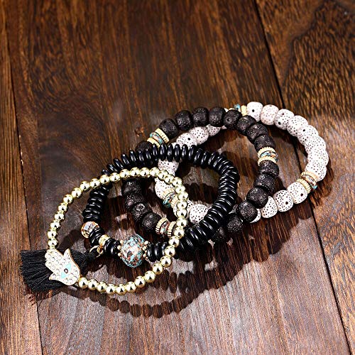 Pulsera Moda Pop Pulsera Y Pulsera Joyería Borla Pulsera De Múltiples Capas Nacional Wind Wave Simia Pulsera Regalo S343-2