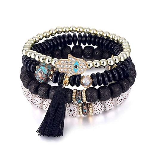 Pulsera Moda Pop Pulsera Y Pulsera Joyería Borla Pulsera De Múltiples Capas Nacional Wind Wave Simia Pulsera Regalo S343-2