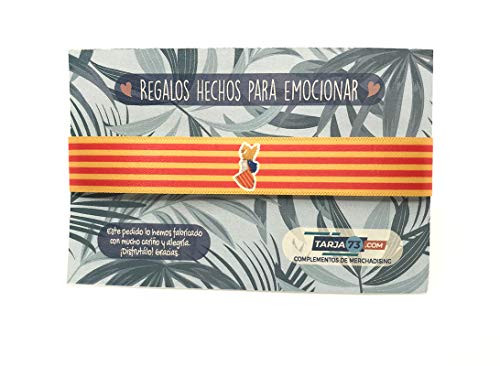 Pulseras de tela con mensaje: BANDERA DE LA COMUNIDAD AUTÓNOMA DE VALENCIA | Regalo original